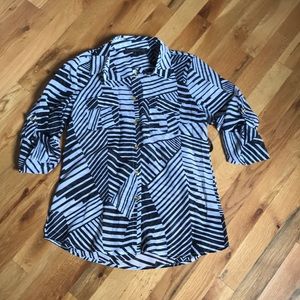 NWT Wishful Park sheer button up shirt